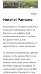 Mobile Screenshot of hotelelpantano.com